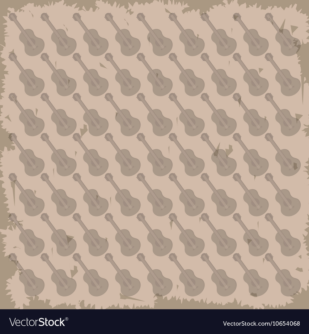 Guitar pattern background image Royalty Free Vector Image