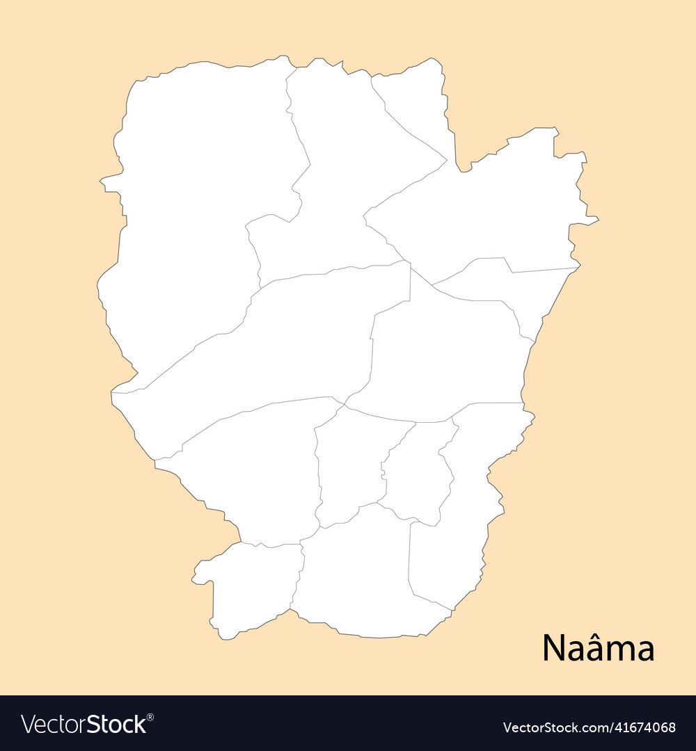 High quality map of naama is a province algeria