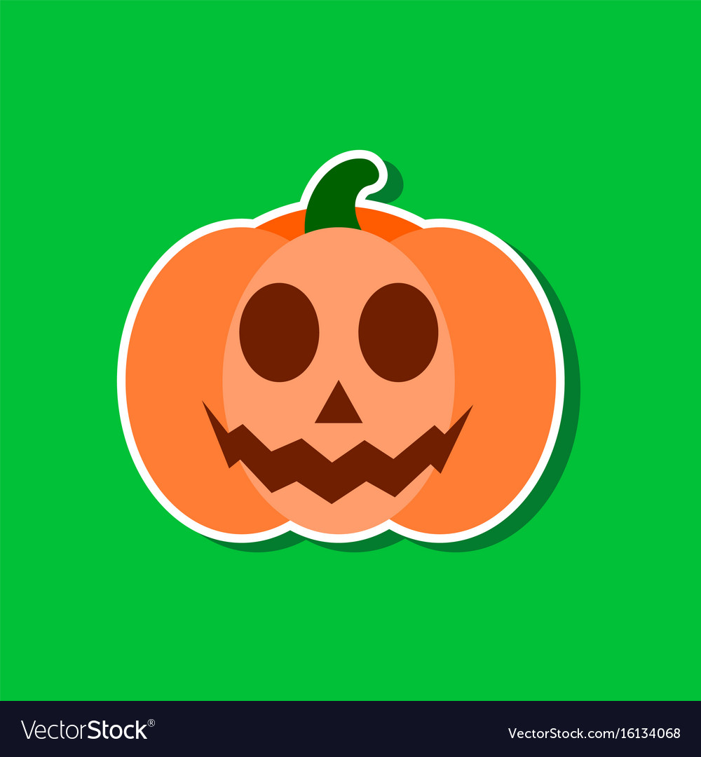 Paper sticker on stylish background halloween