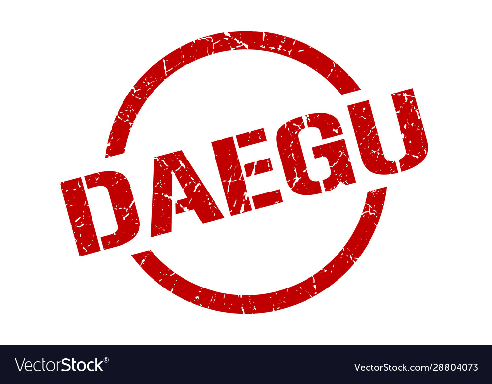 Daegu stamp grunge round isolated sign