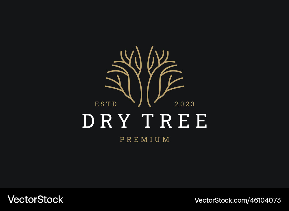 Dry tree Royalty Free Vector Image - VectorStock