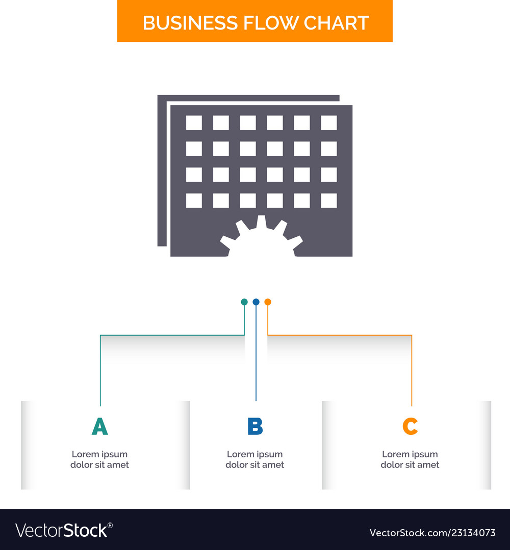 event management processing schedule timing vector image