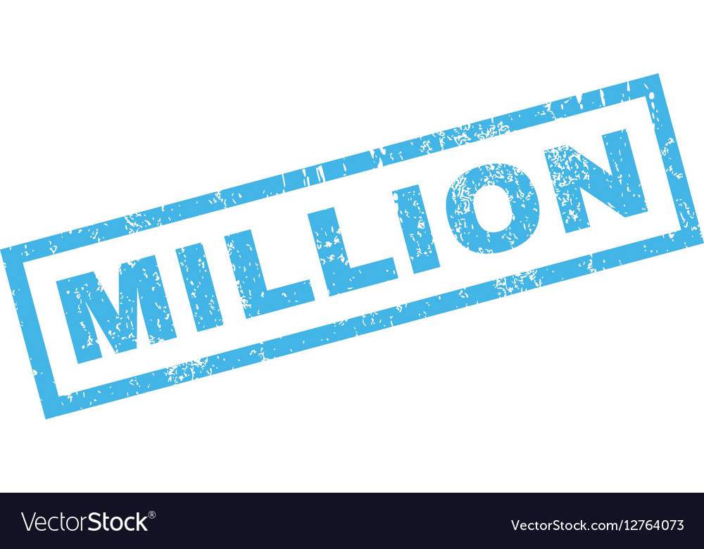 Million rubber stamp Royalty Free Vector Image