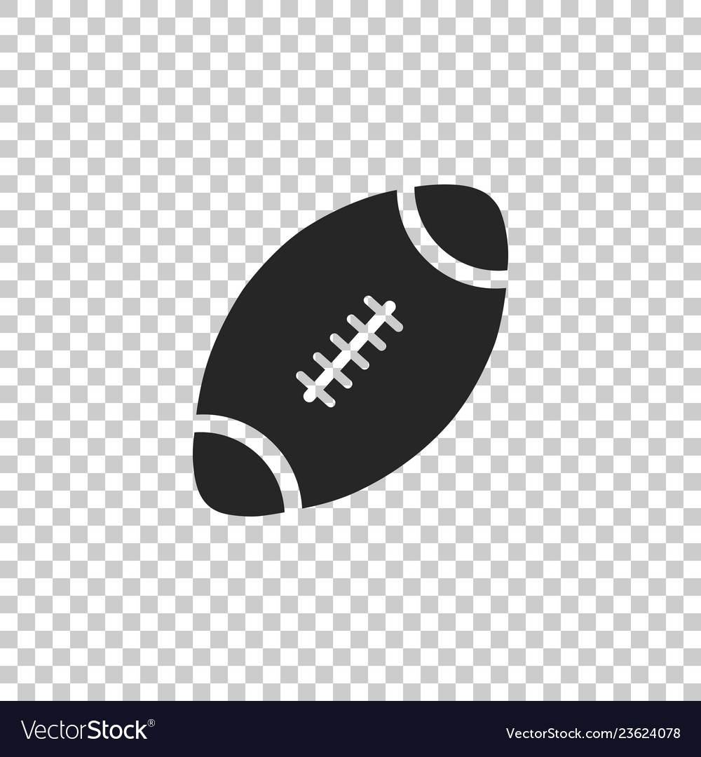 American football ball icon isolated