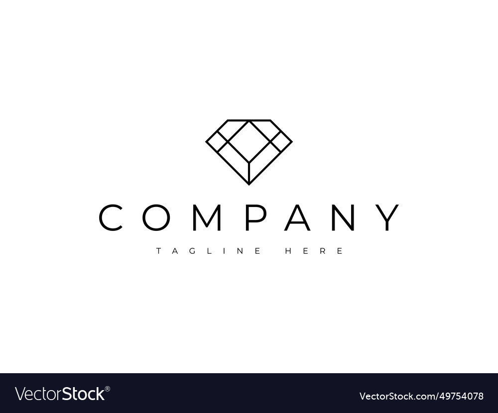 Luxury diamond jewelry logo design