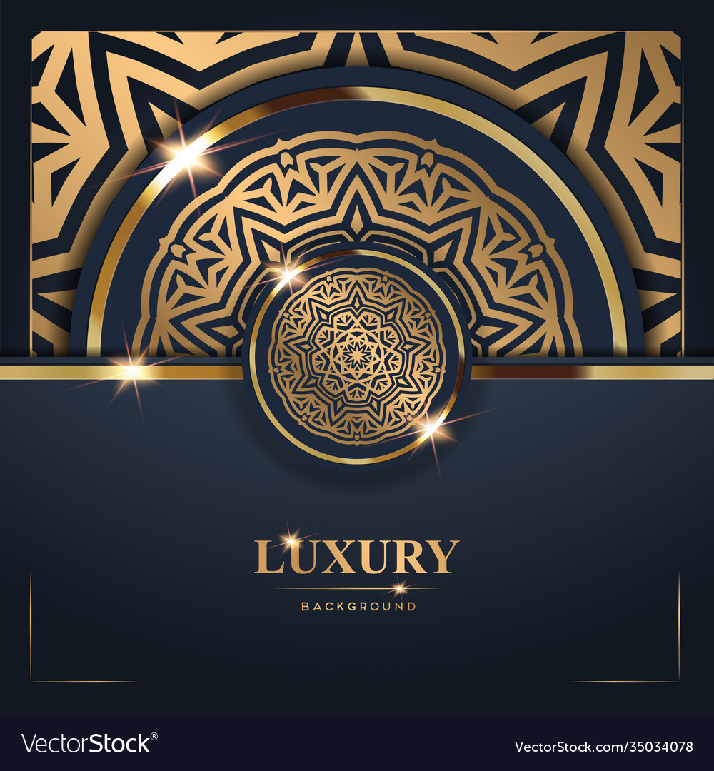 Luxury golden mandala background free