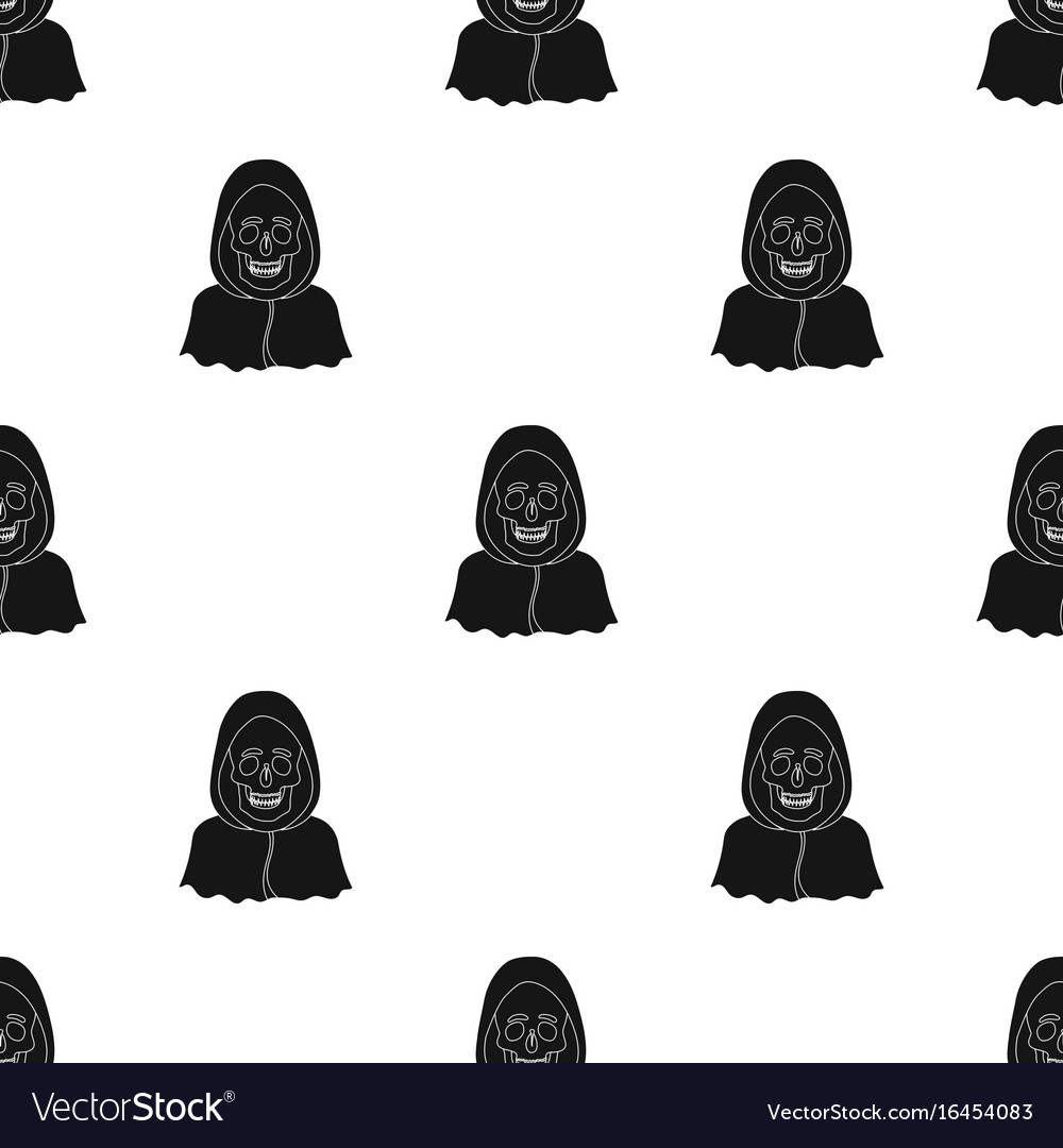 Death icon in black style isolated on white Vector Image