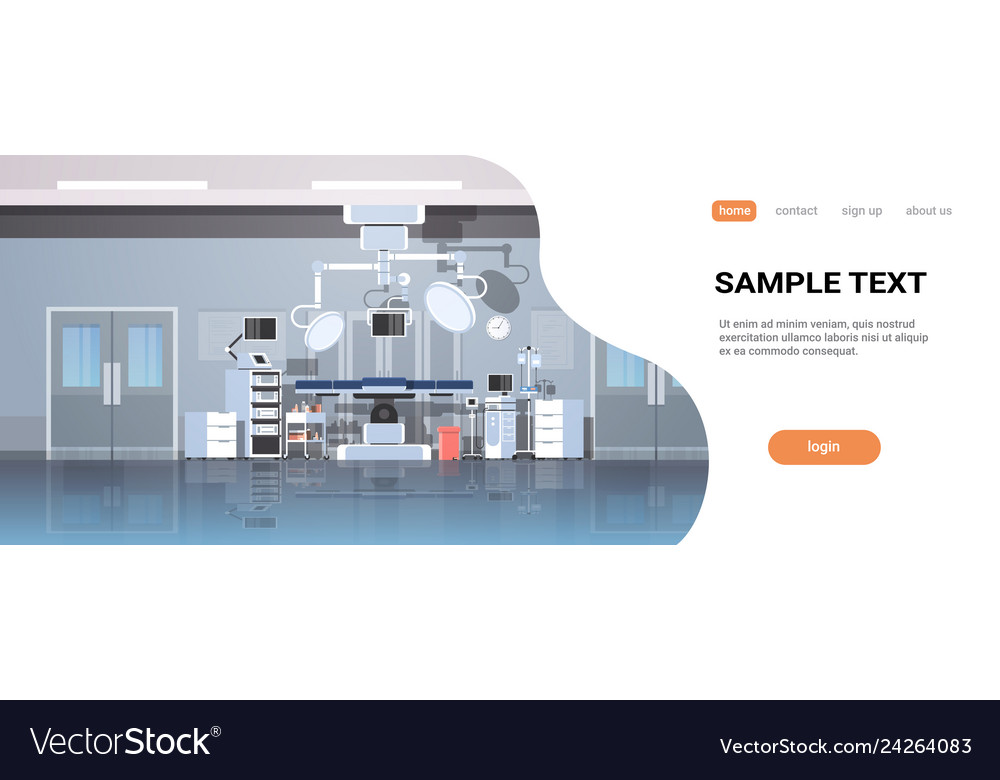 Hospital operating table clean medical surgery