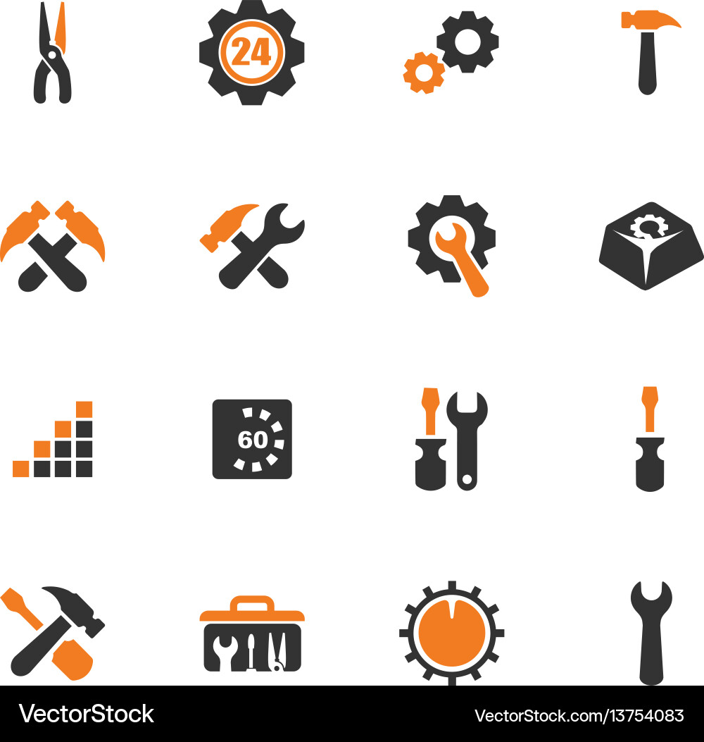 Setting icons set Royalty Free Vector Image - VectorStock