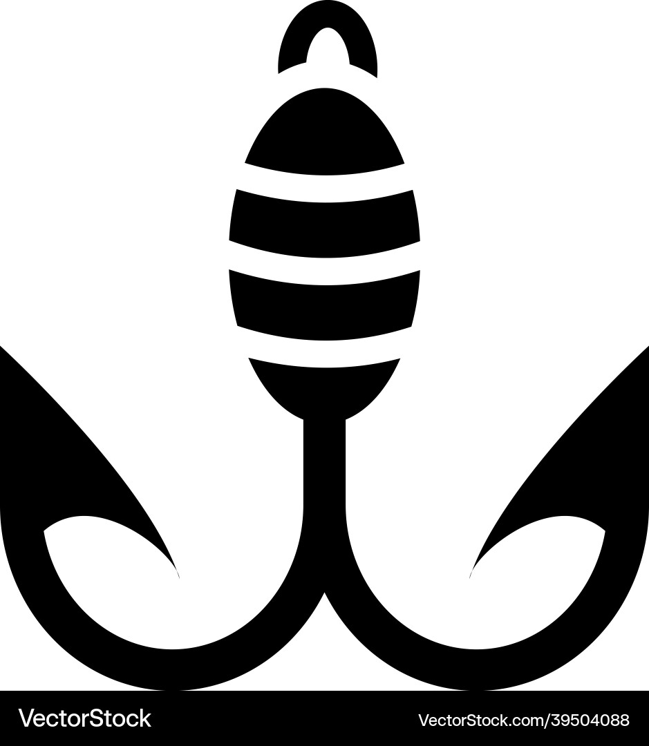 Fishing hook Royalty Free Vector Image - VectorStock