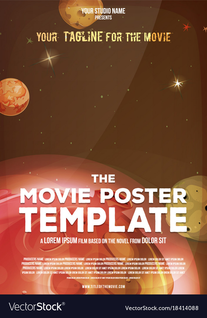 Movie poster templates editable online