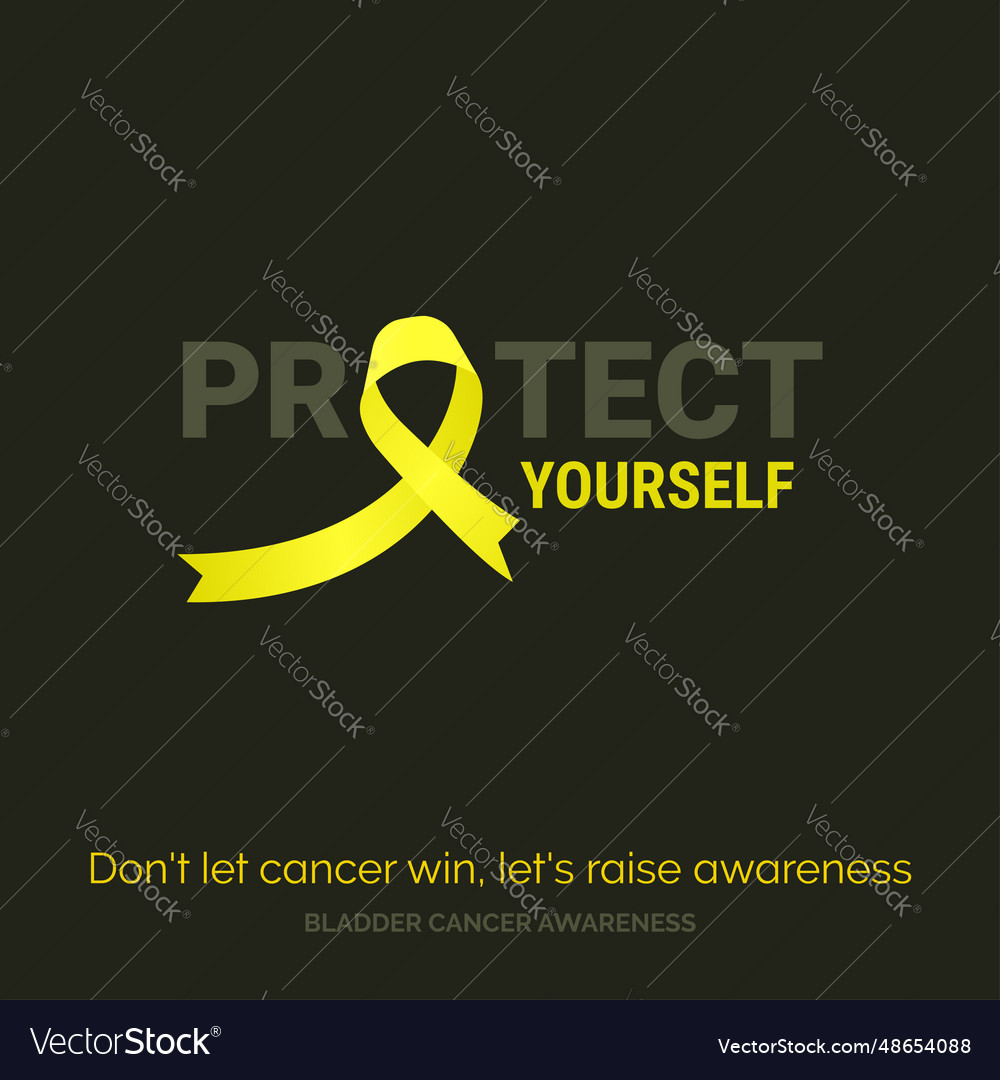 Triumph over bladder cancer awareness design