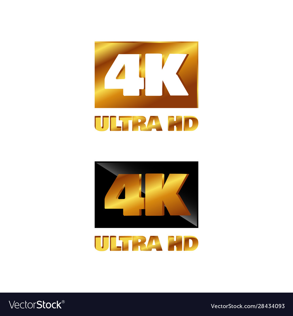 4k ultra hd logo symbol uhd sign mark