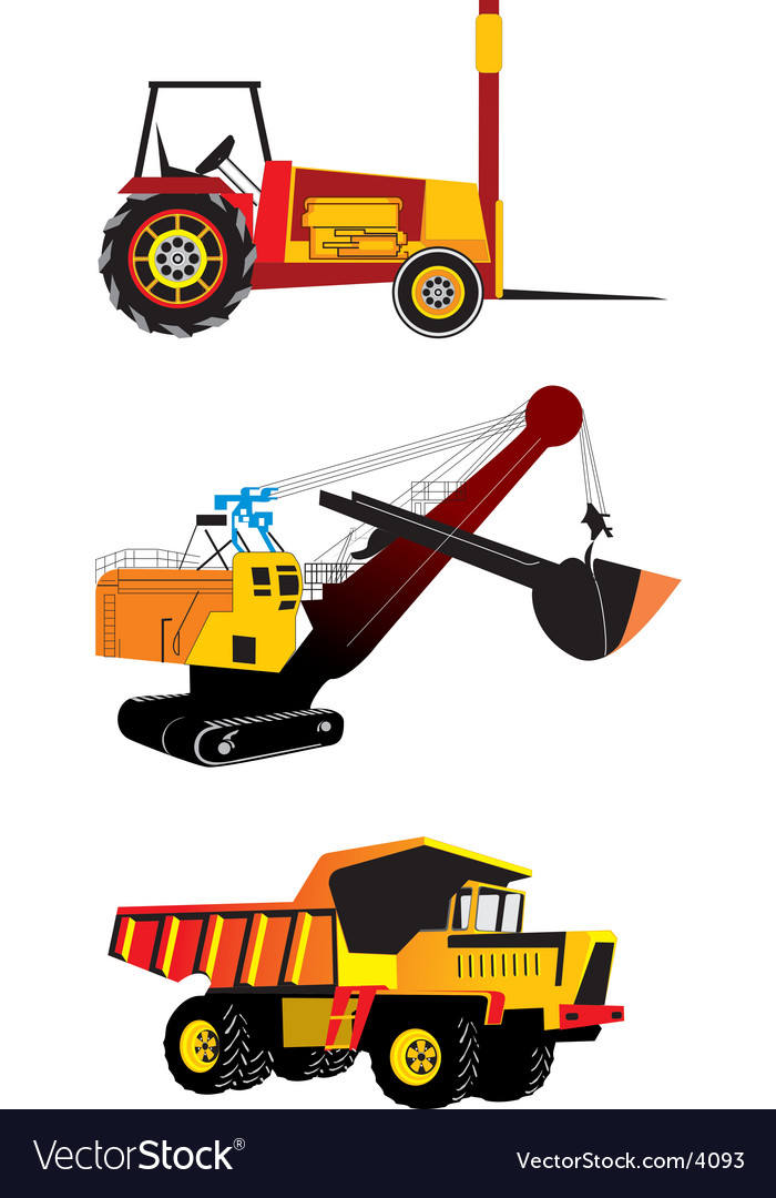 Heavy Machinery Royalty Free Vector Image - Vectorstock