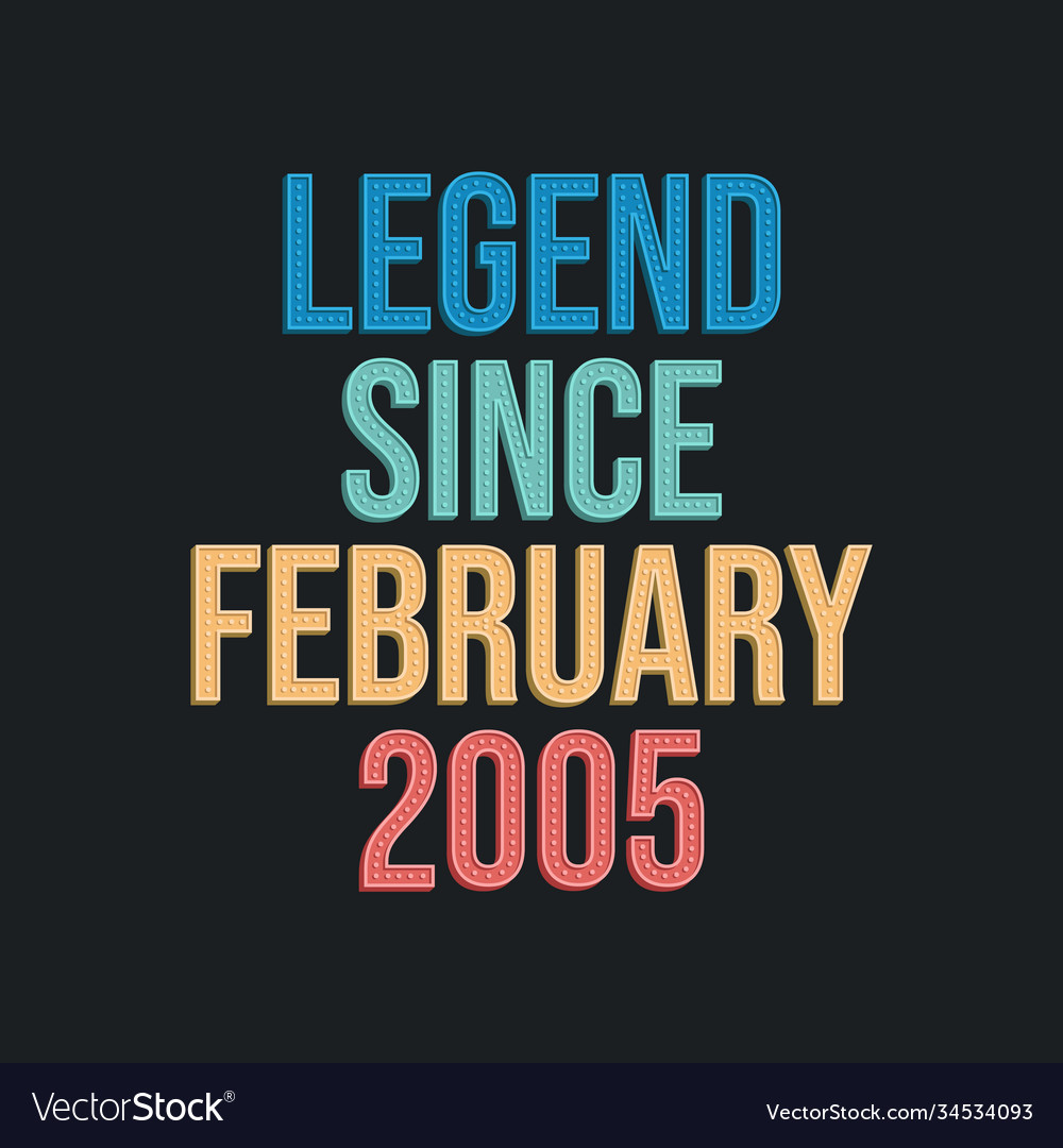 Legend since february 2005 - retro vintage