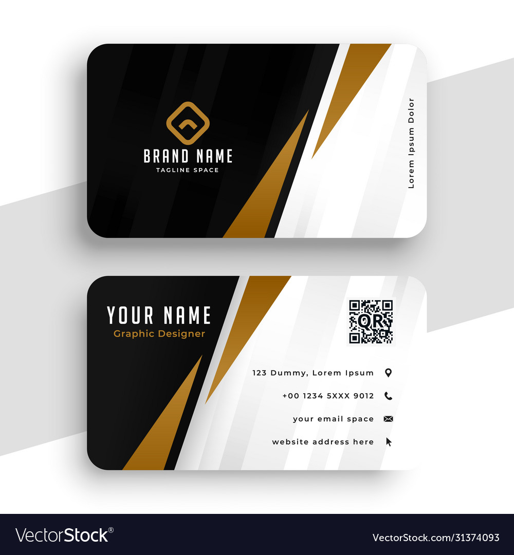 Professional modern business identity card