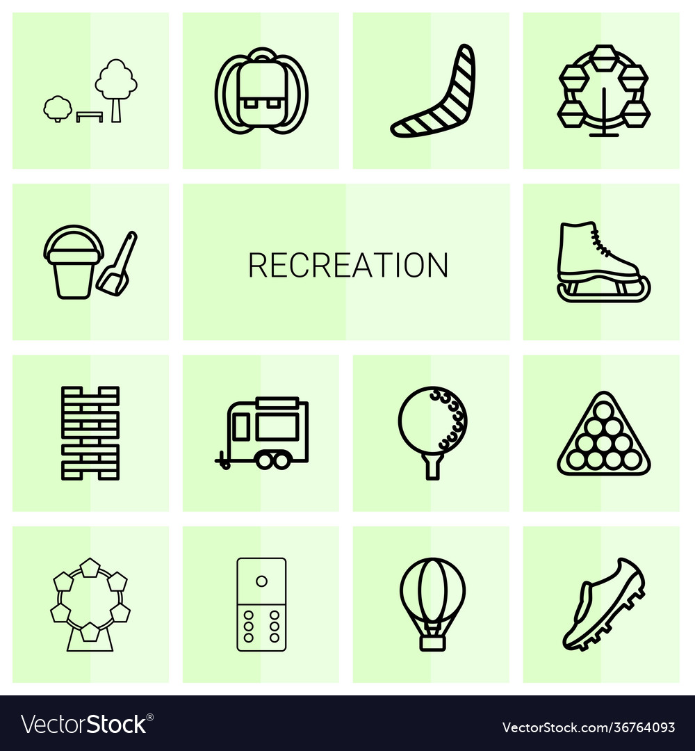 Recreation icons