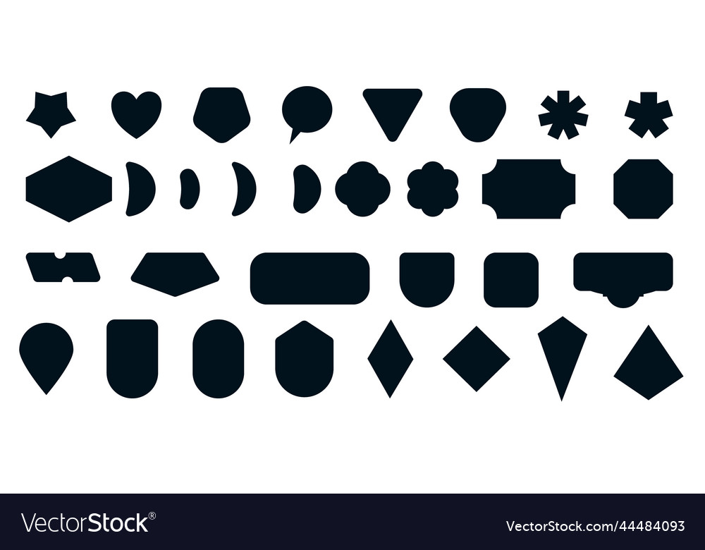 Sticker shapes Vectors & Illustrations for Free Download