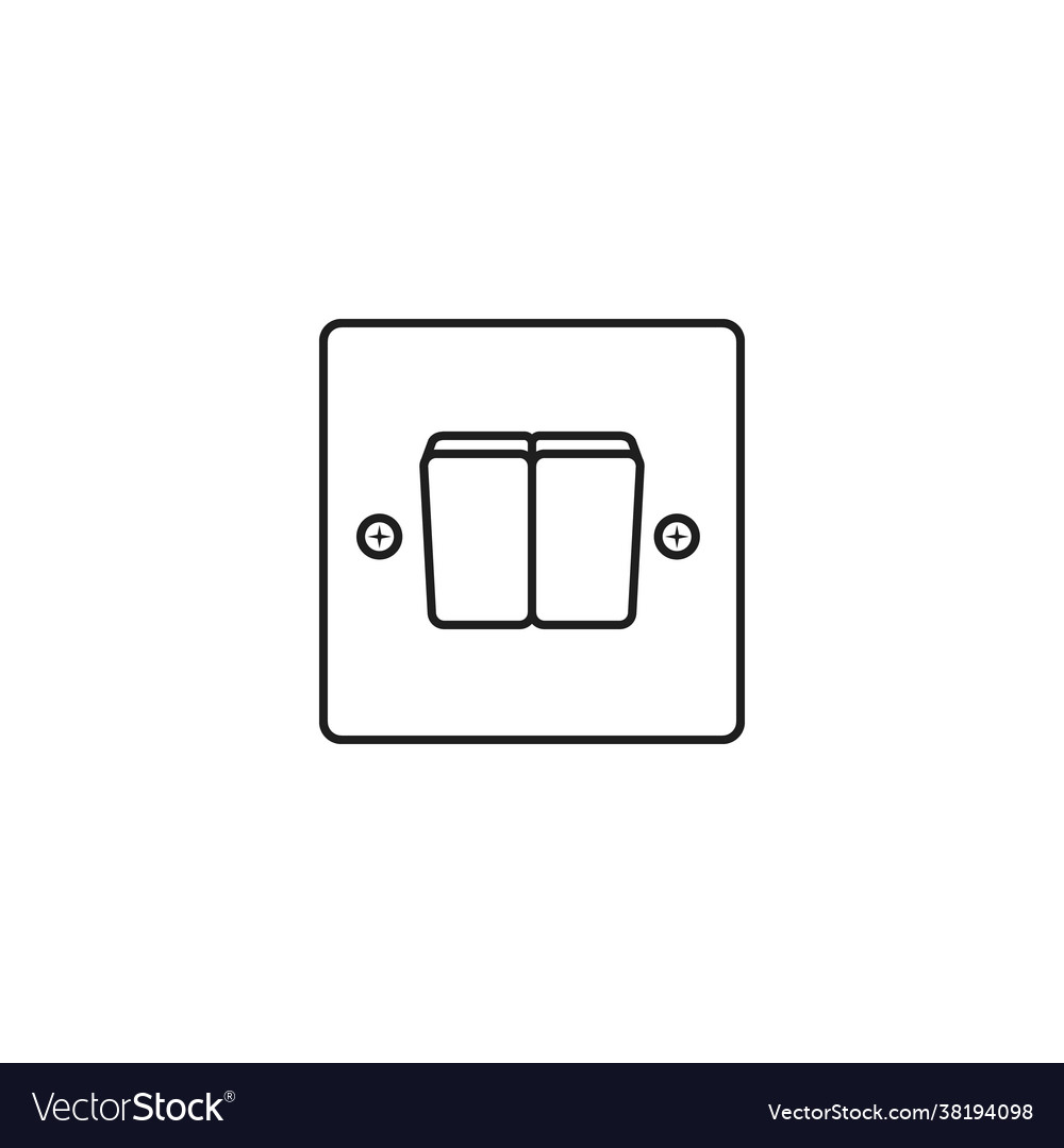 Light wall switch icon Royalty Free Vector Image