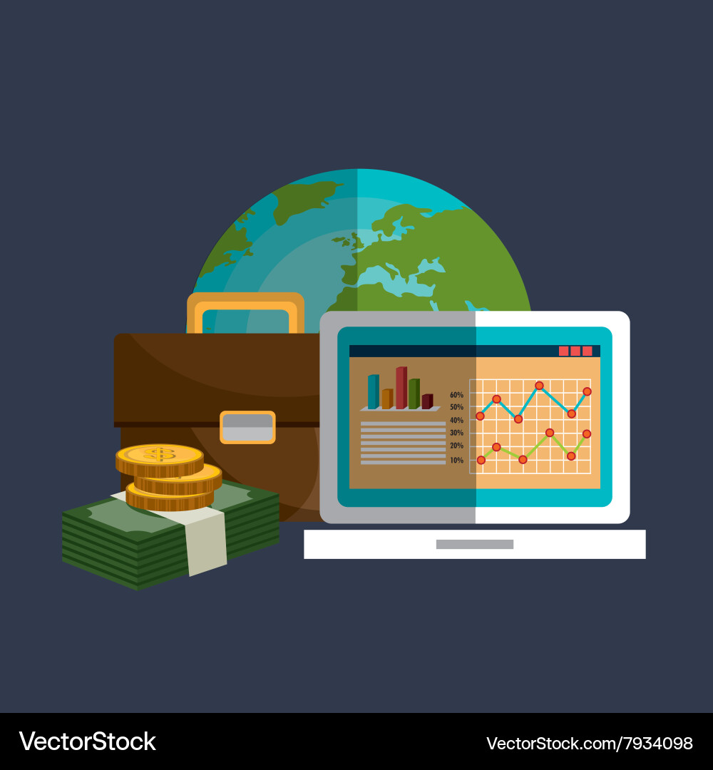 Mobile banking design Royalty Free Vector Image