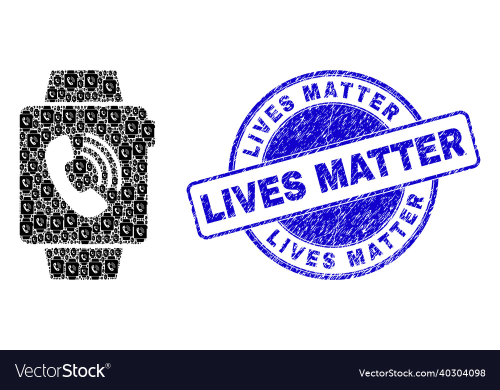 Textured lives matter badge and wearable phone