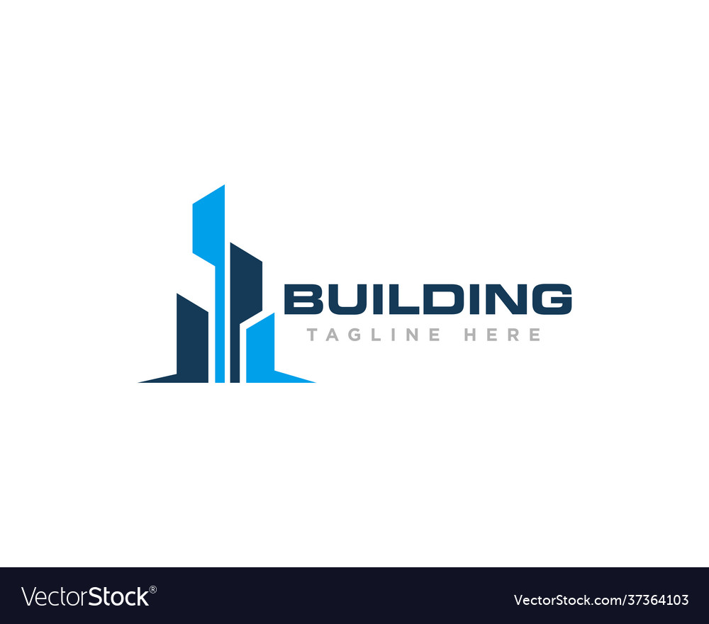 Building Construction Logo Design Royalty Free Vector Image