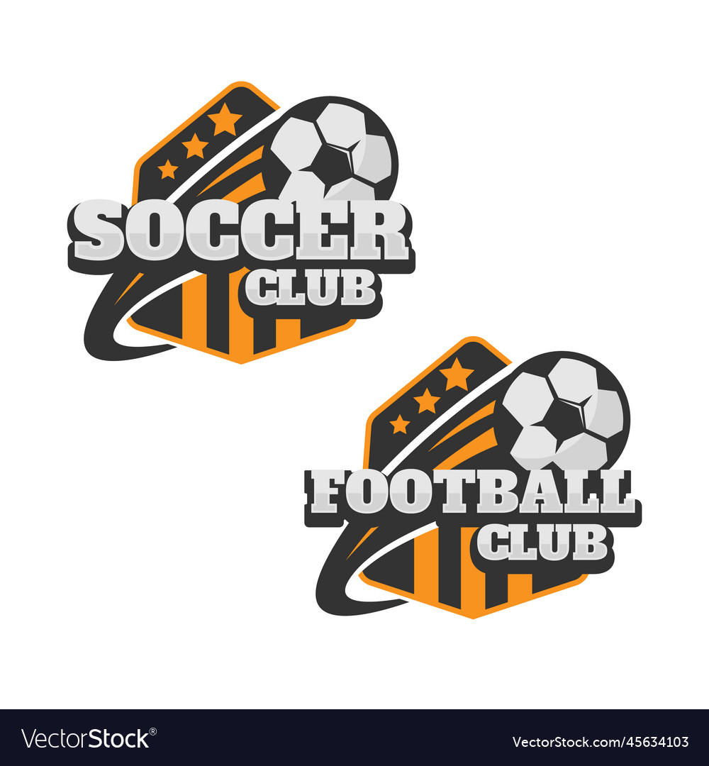 Football or soccer club logo badge