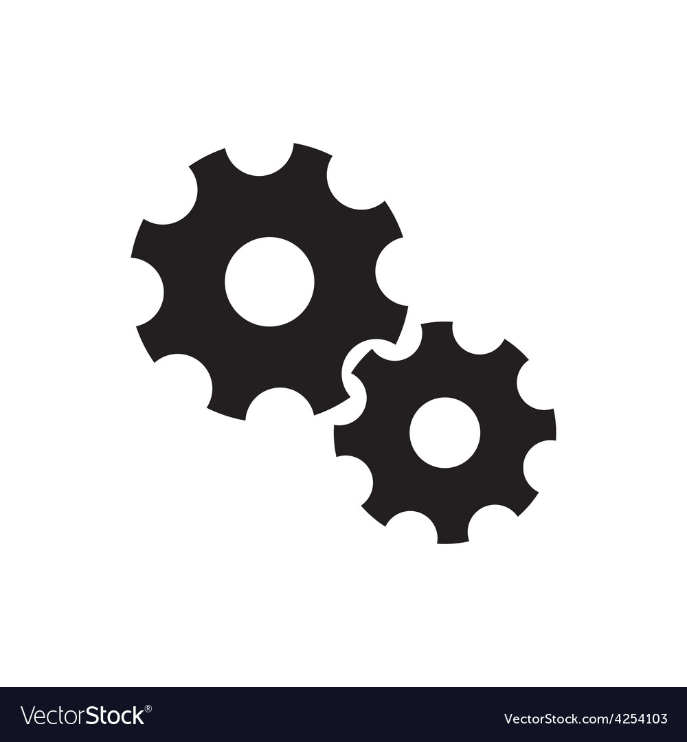 Download Gear wheels icon Royalty Free Vector Image - VectorStock