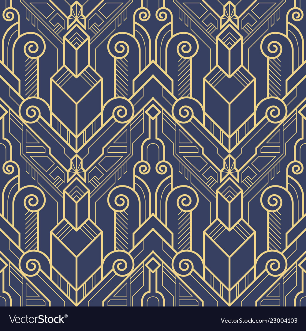 template abstract art deco