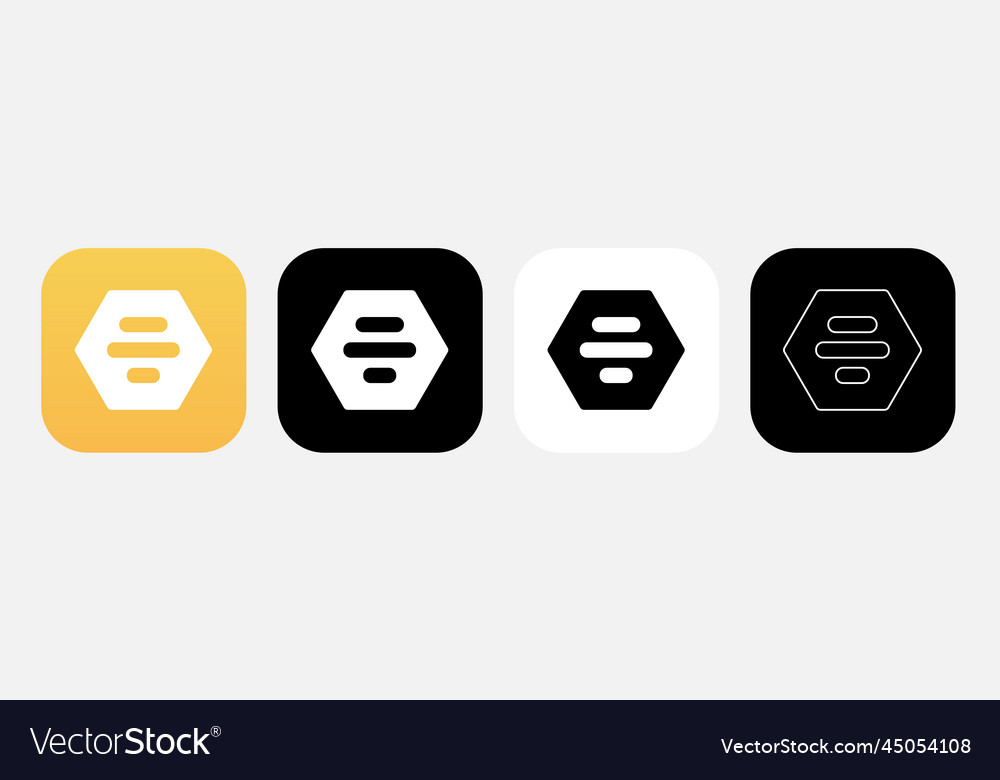 App icon bumble Royalty Free Vector Image - VectorStock