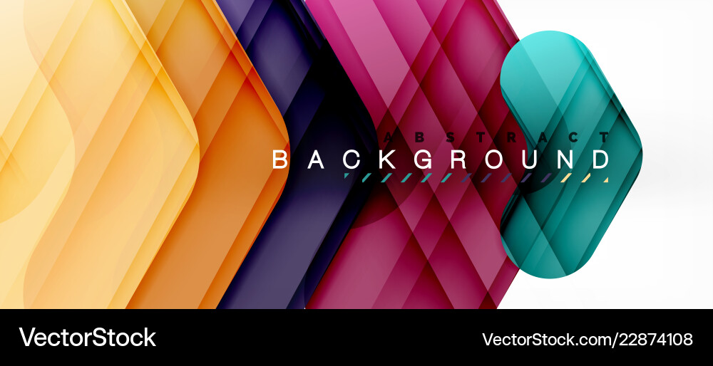 Colorful glossy arrows abstract background Vector Image