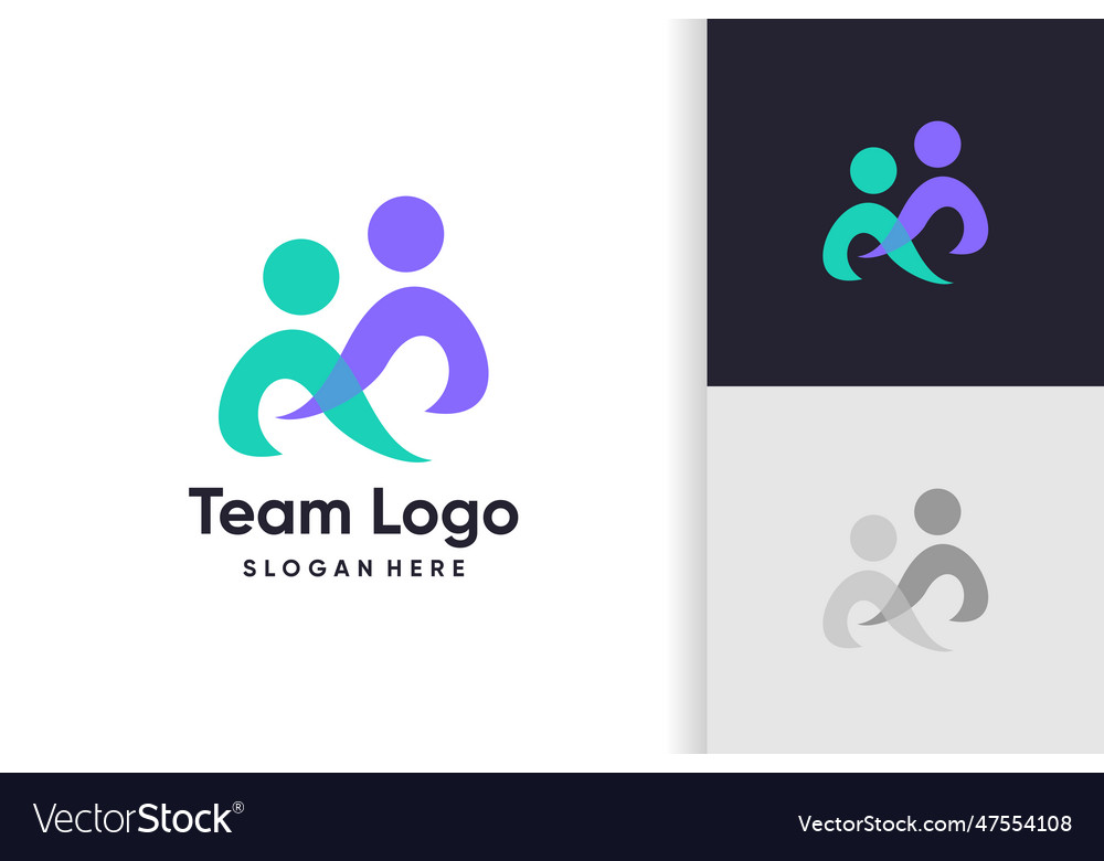 Community logo design for team with modern idea