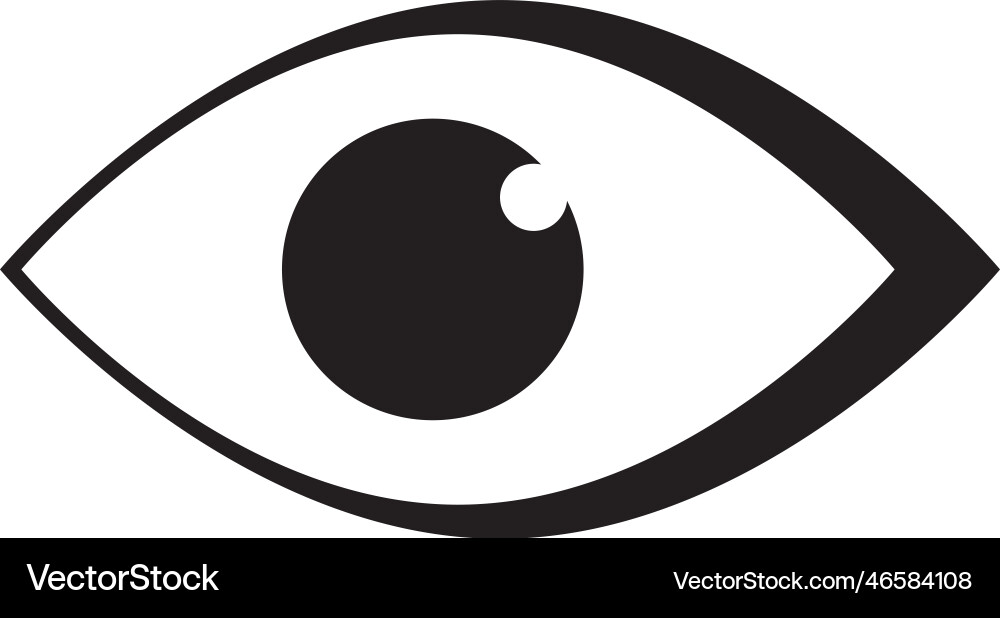 Eye icon Royalty Free Vector Image - VectorStock