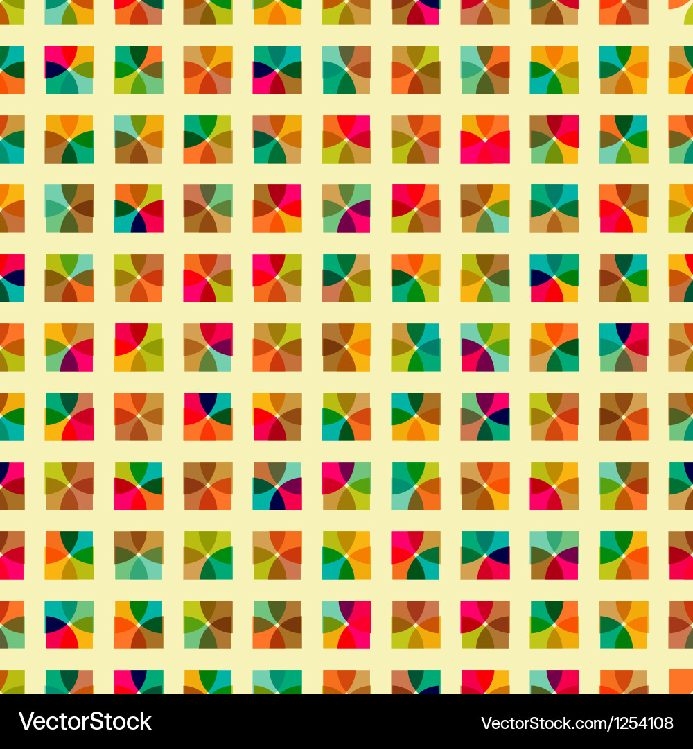 Seamless retro geometric pattern Royalty Free Vector Image