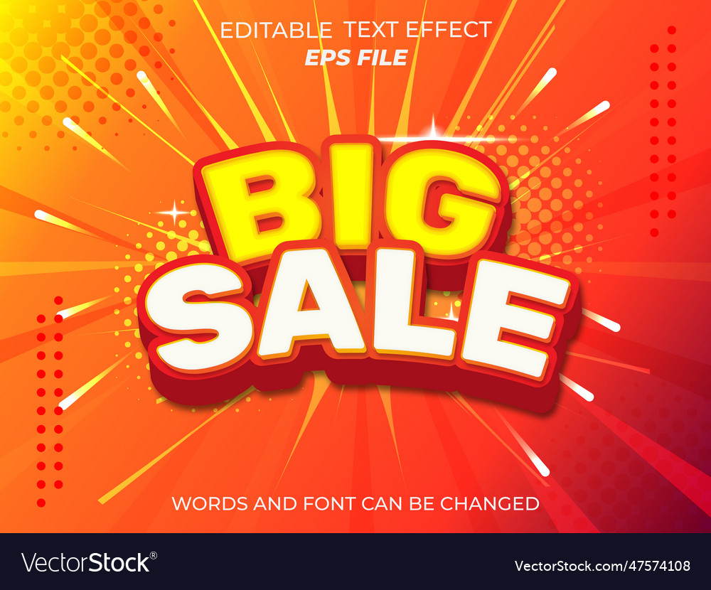 Text effect Royalty Free Vector Image - VectorStock