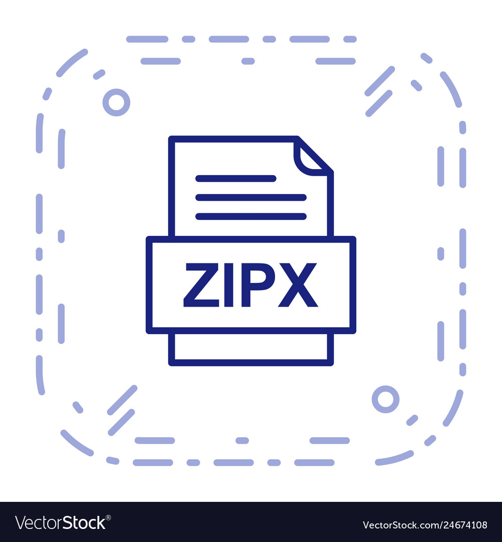 Zipx file document icon