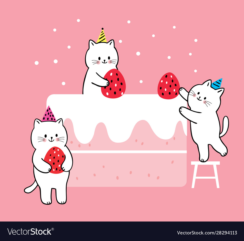 cute cat with strawberry  Cute cats, Funny cat faces, Funny cats