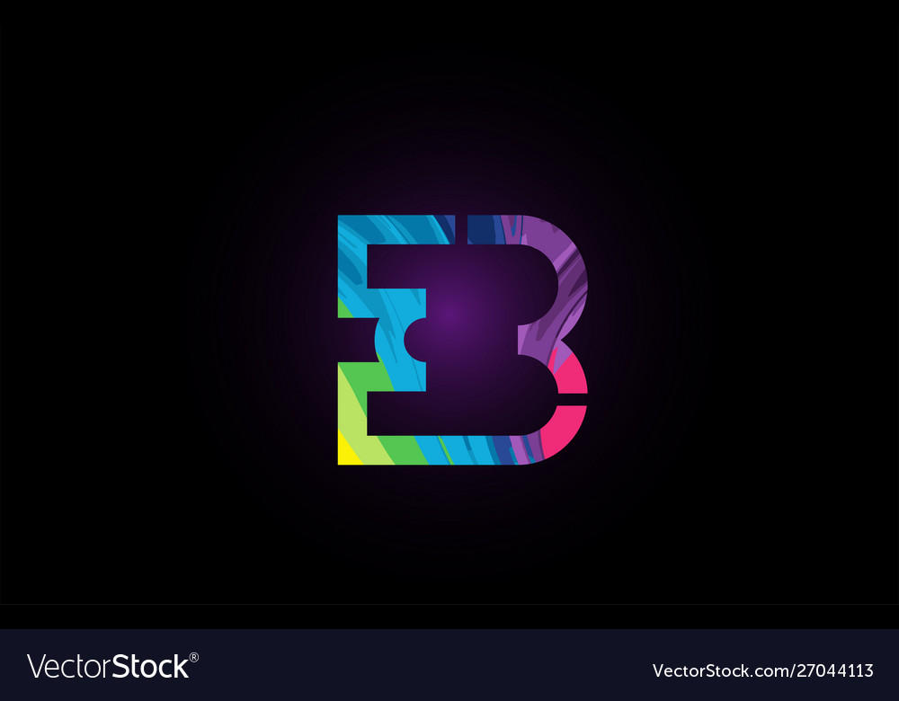 Colored number 3 for company logo icon