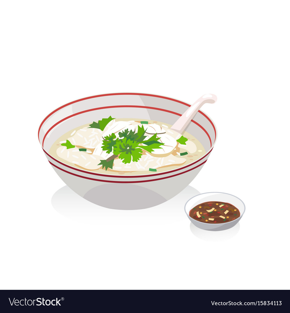 Fish porridge Royalty Free Vector Image - VectorStock