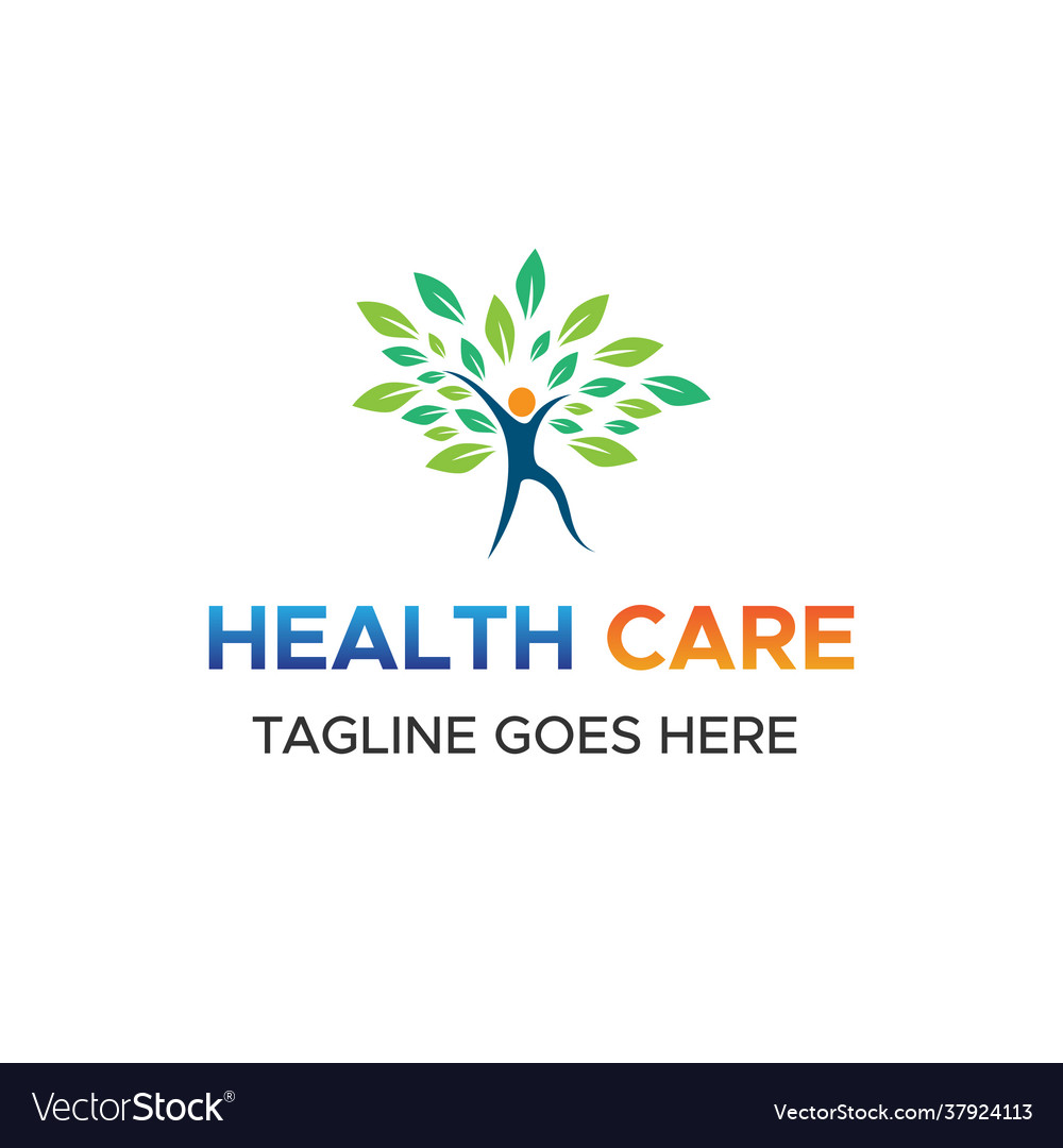 Healthcare logo design pharmacy logo Royalty Free Vector