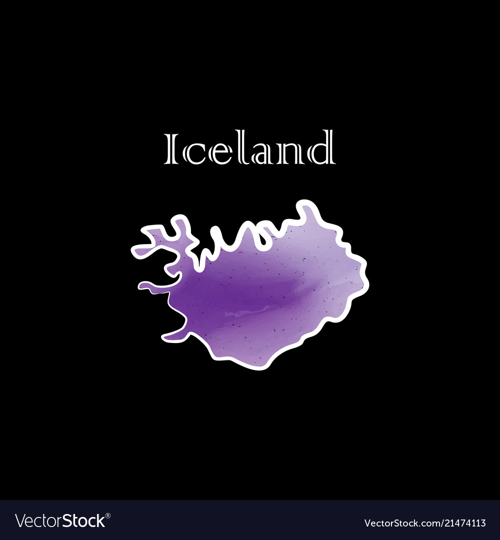 Iceland map w