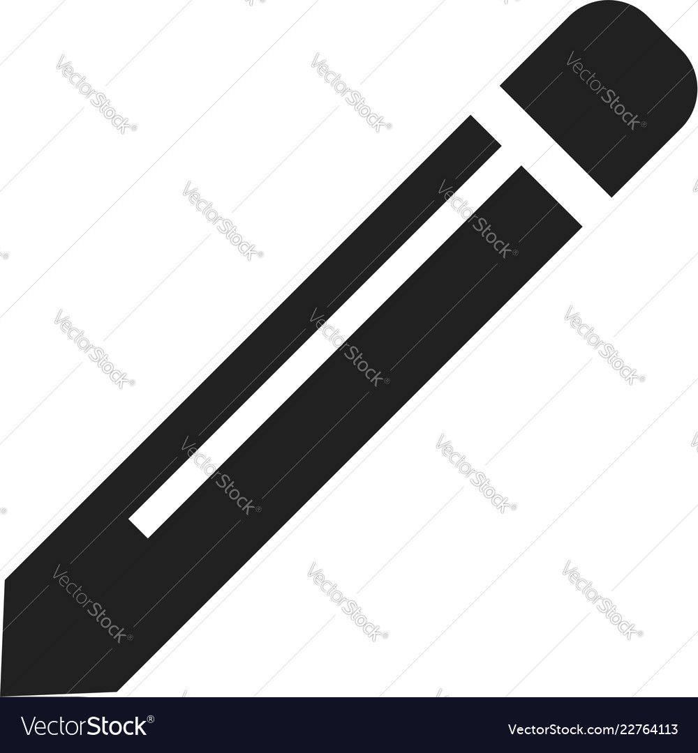 pencil icon simple style