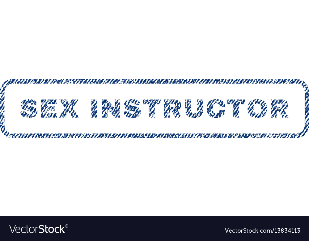 Sex instructor textile stamp