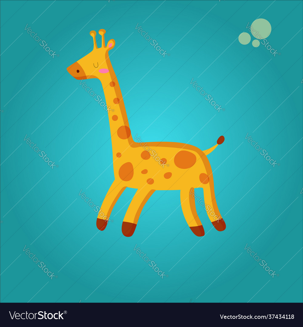 Cartoon cute animals for baby card and invitation Vector Image