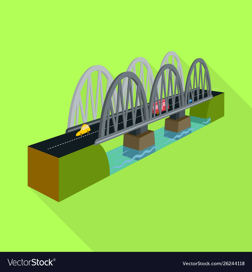 Design bridge and railway symbol