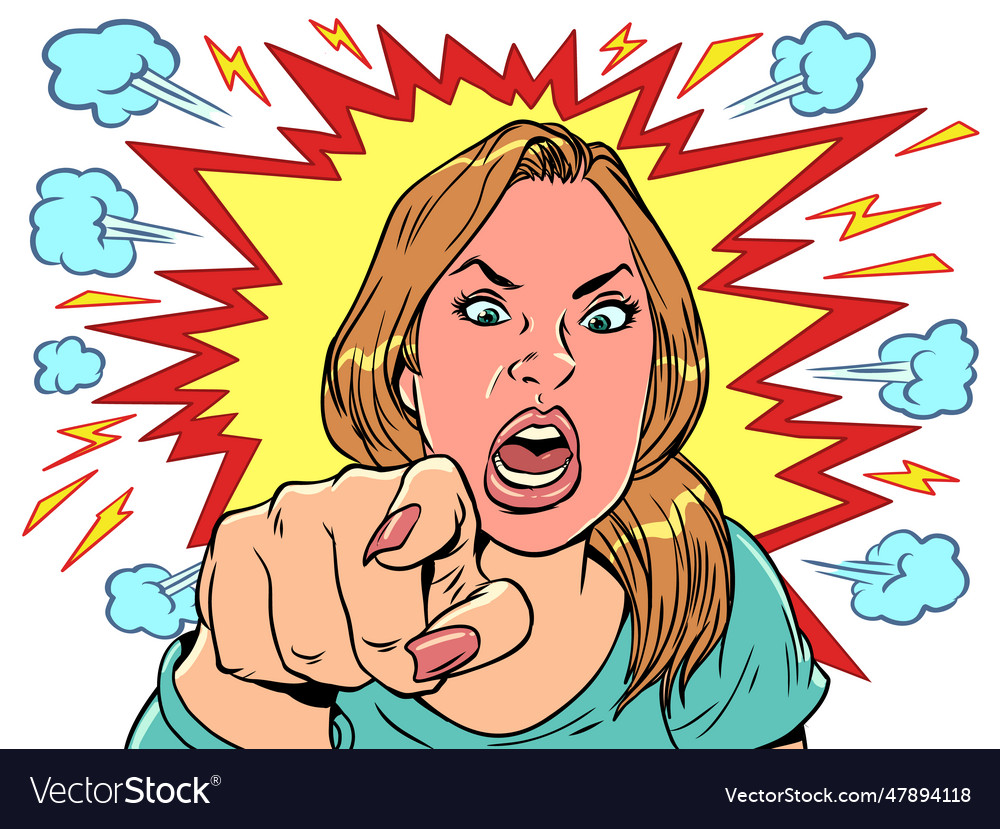 Express your anger at other people in comic book Vector Image