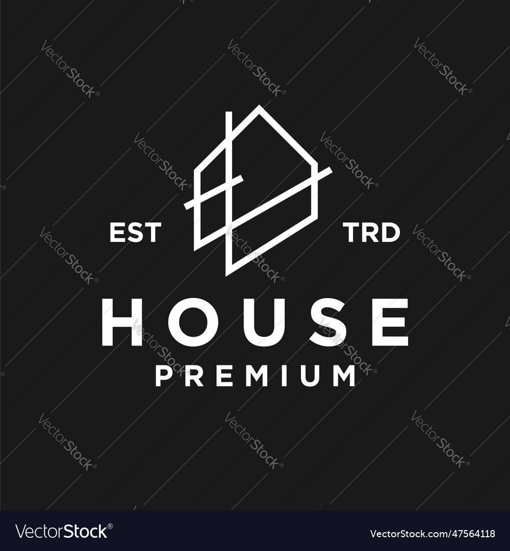 House h letter logo icon design Royalty Free Vector Image