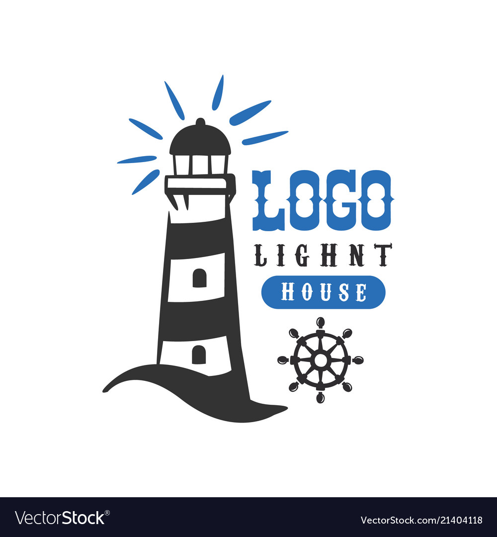 Lighthouse logo original design retro badge