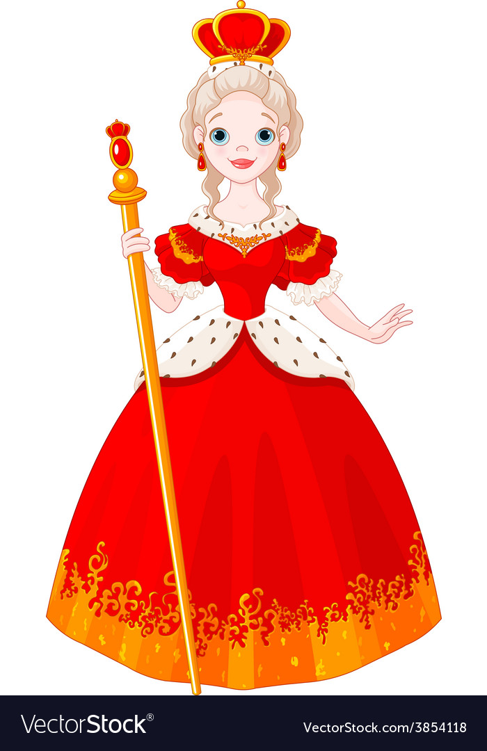 Download Majestic queen Royalty Free Vector Image - VectorStock