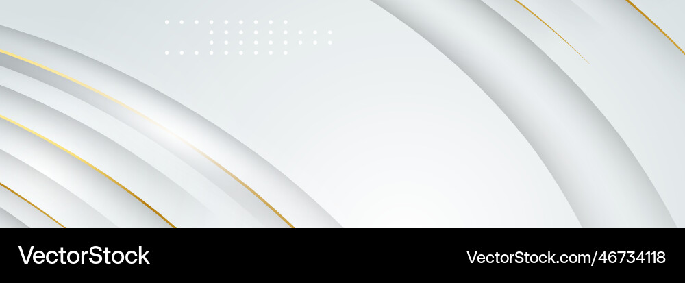 Modern minimal and clean white gold background Vector Image